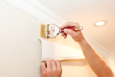 Pose de papier peint à Castifao — revêtements muraux et toiles de verre
